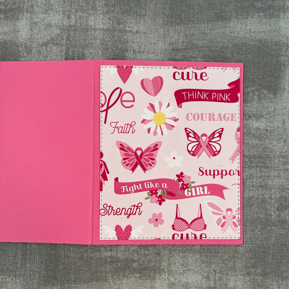 Thumbnail: "Hello My Friend" Breast Cancer Greeting Card