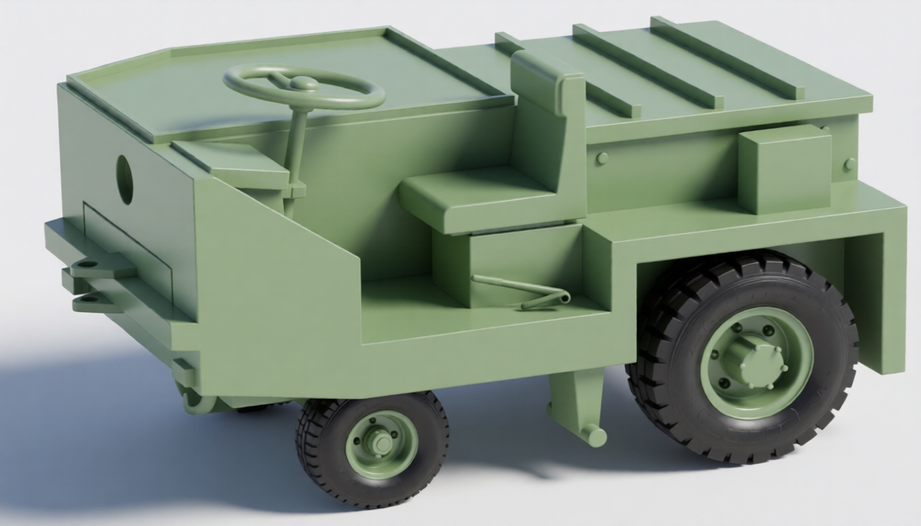 Airport tractor "Končar EKV 250" (1/48)