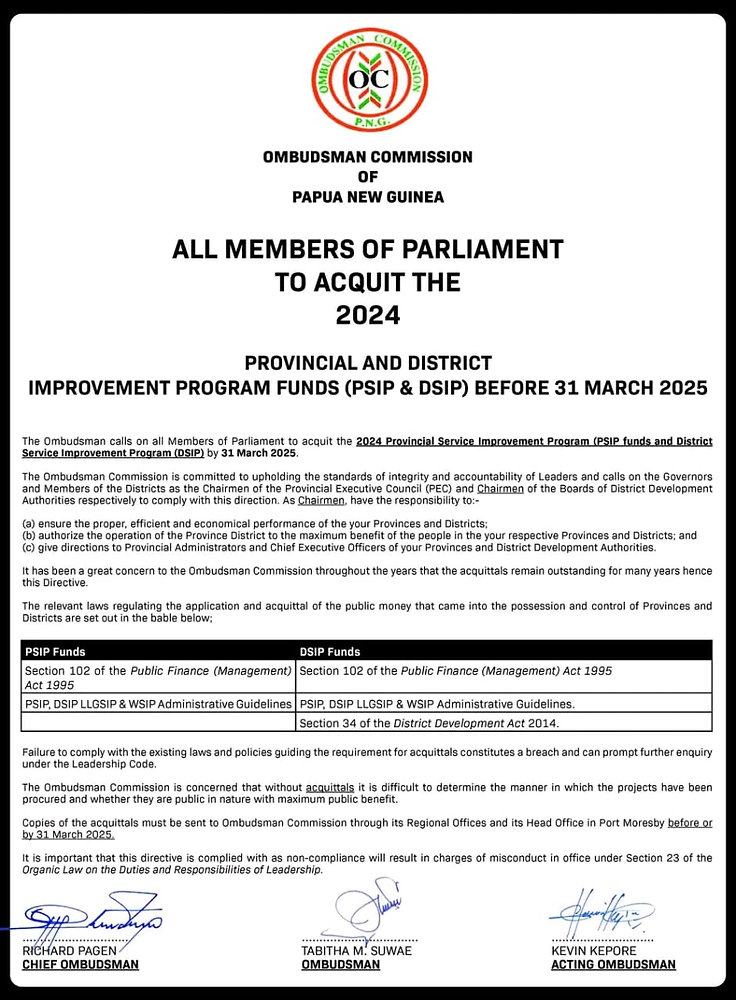 what is dsip funds png Department to manage and disburse PSIP, South Bougainville District Sets Standard ALL MEMBERS OF PARLIAMENT IN