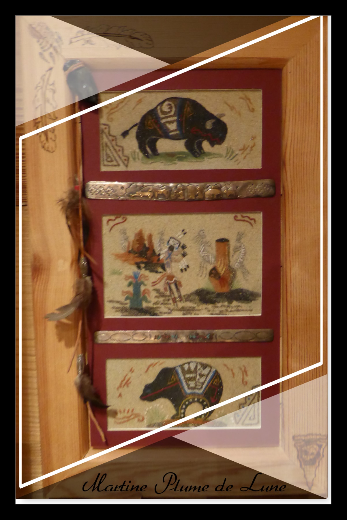 ours, bison et bracelets argent