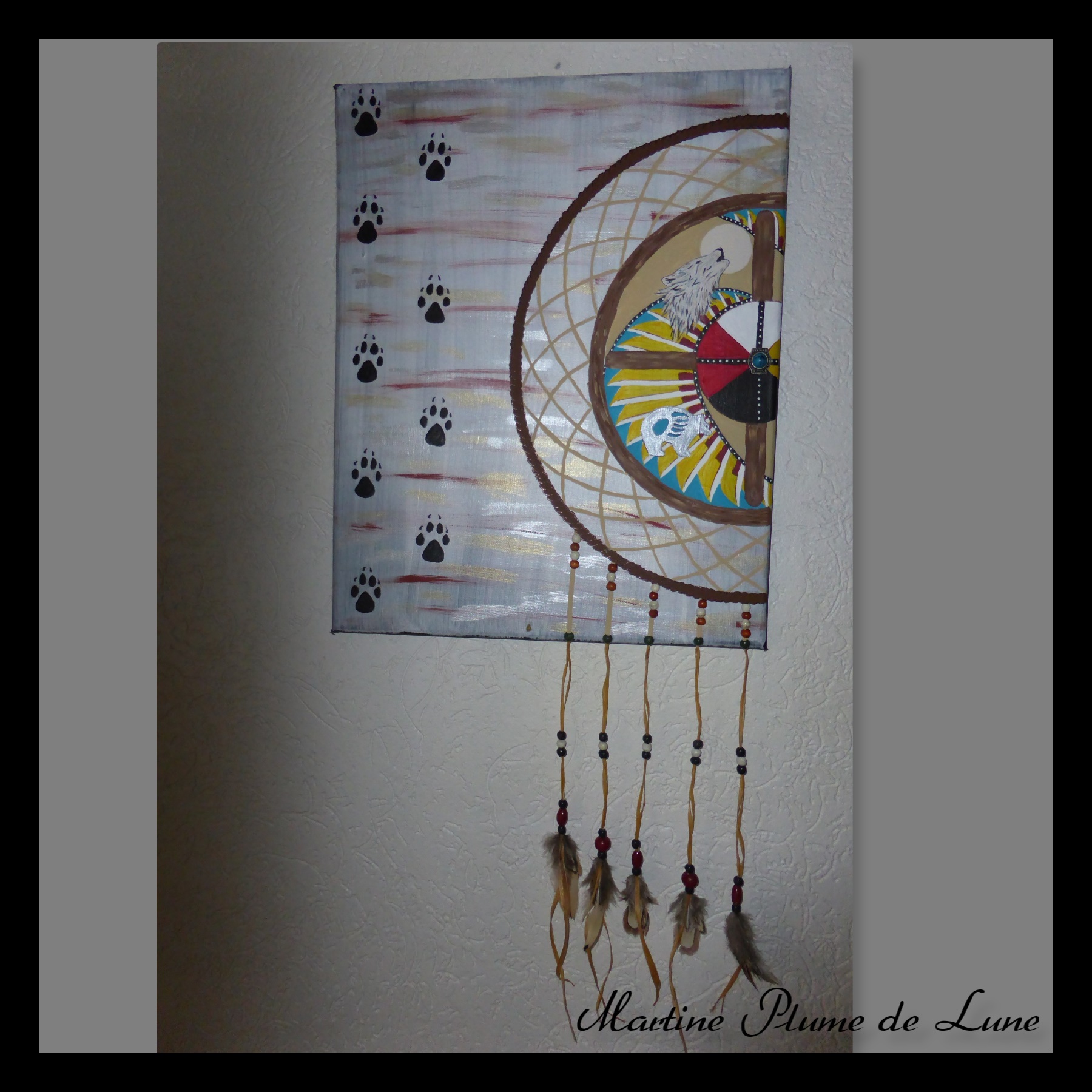 triptyque_roue_médecine_traces_de_loup