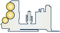 2D illustration of roll stand