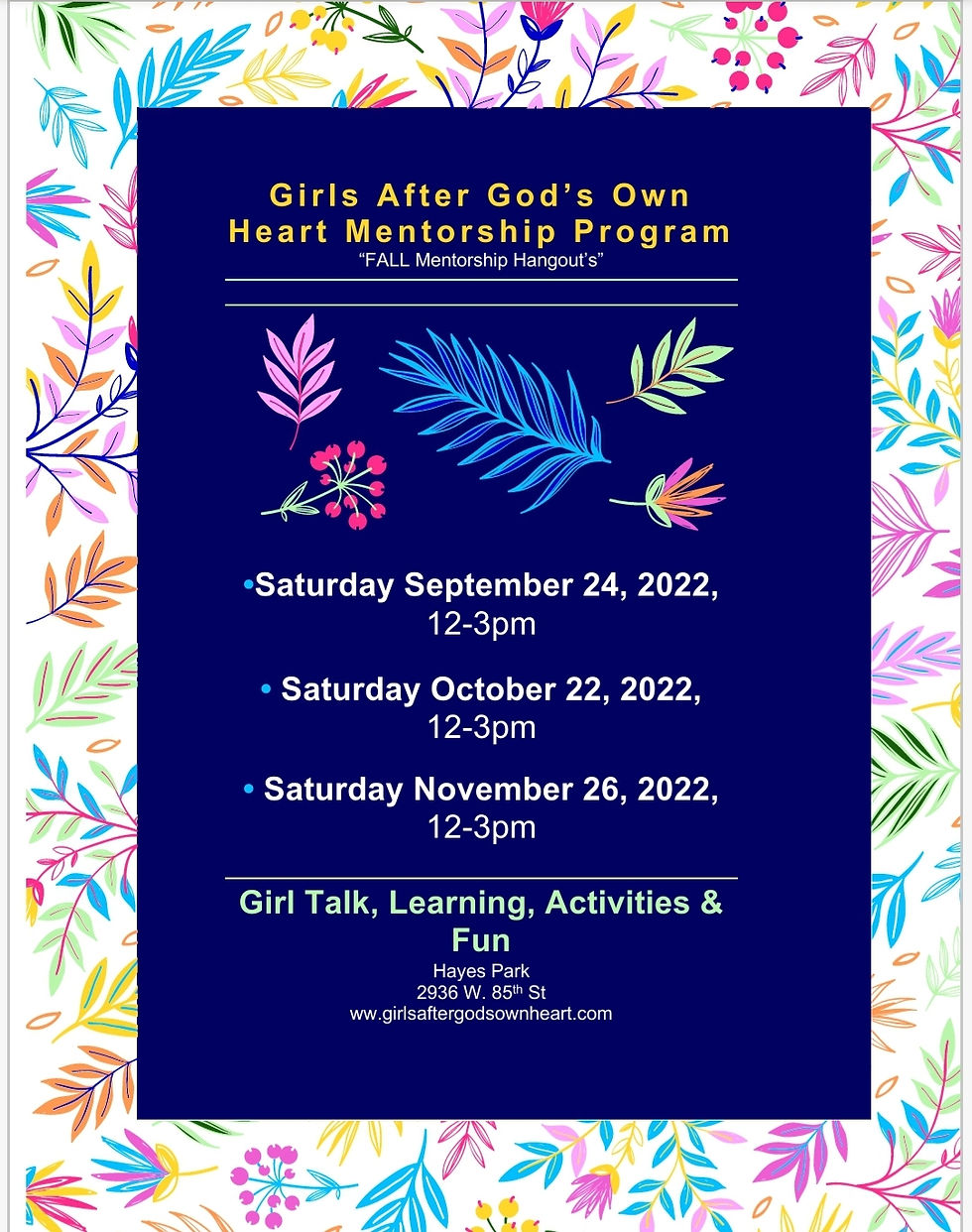 Friendsgiving- November Mentorship Hangout