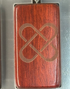 Kwanzaa Cherry Wood Key Chains