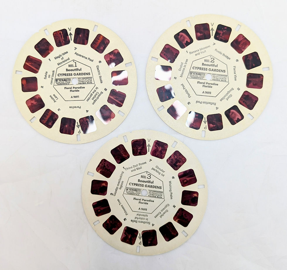 Thumbnail: 1971 View-Master Cypress Gardens Floral Paradise 3 Reel Pack