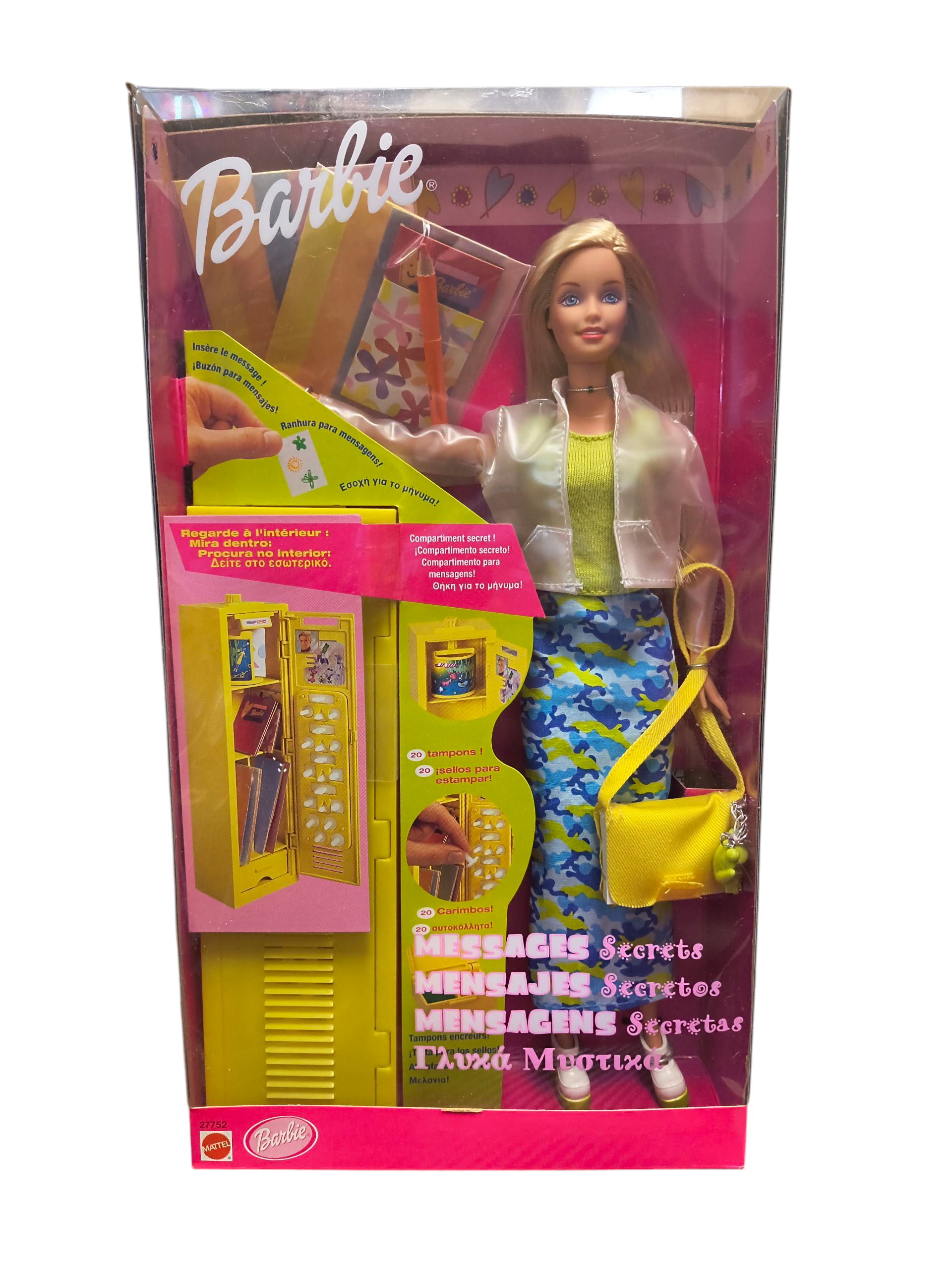 1999 Mattel Barbie Secret Messages Mensajes Secretos Foreign Doll 27752