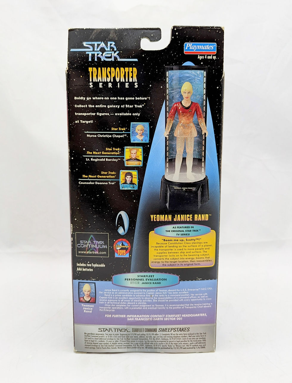 Thumbnail: 1999 Playmates Star Trek Transporter Series Yeoman Janice Rand