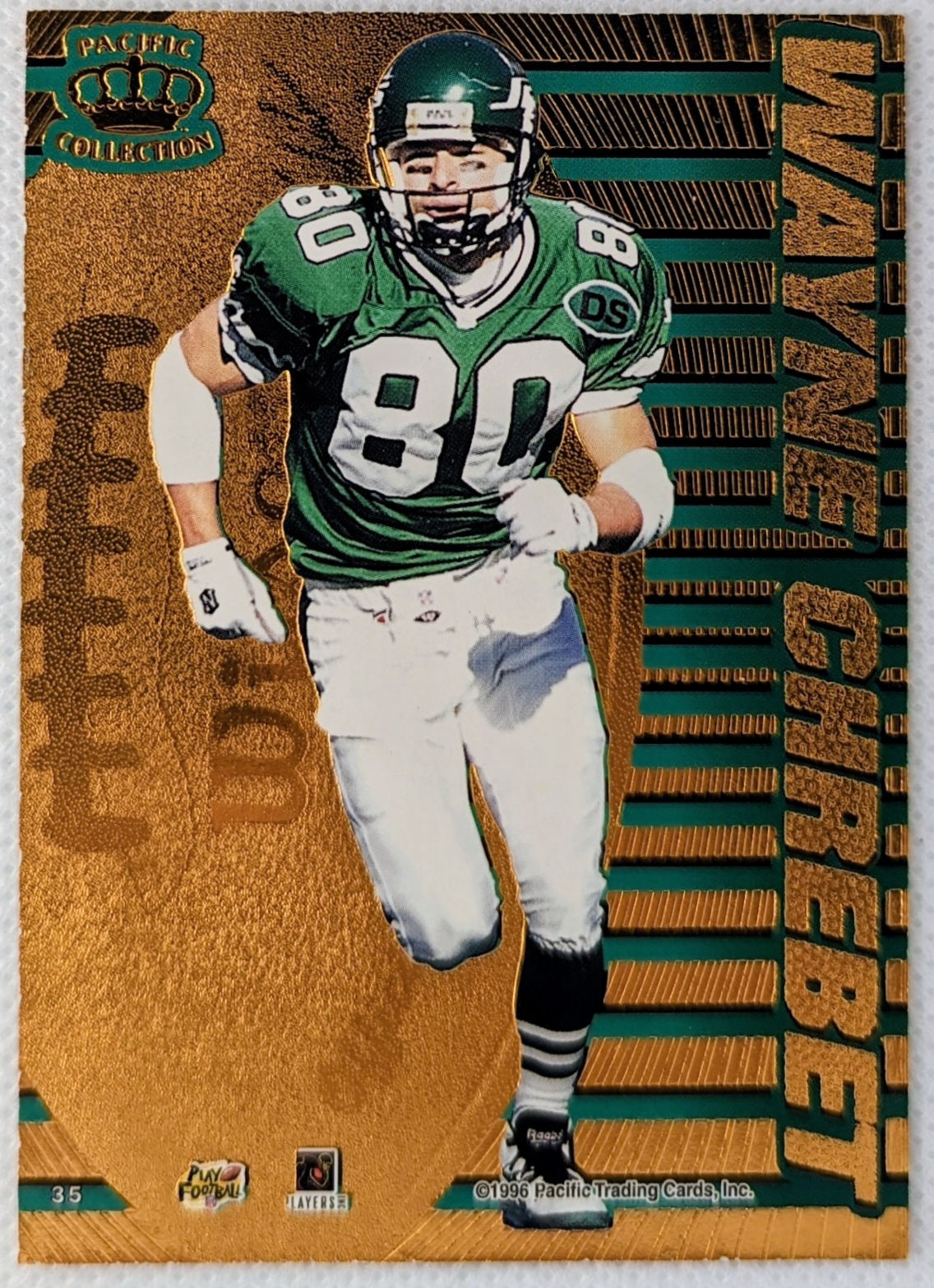 1996 Pacific Dynagon Tandems Raiders Jets Rahib Ismail Wayne Chrebet #35