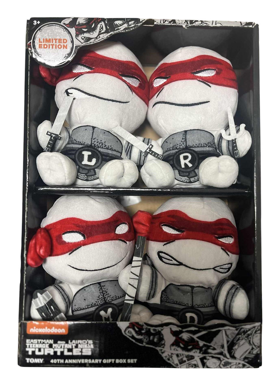 Tomy Club Mochi Teenage Mutant Ninja Turtles 40th Anniversary Plush Gift Box Set