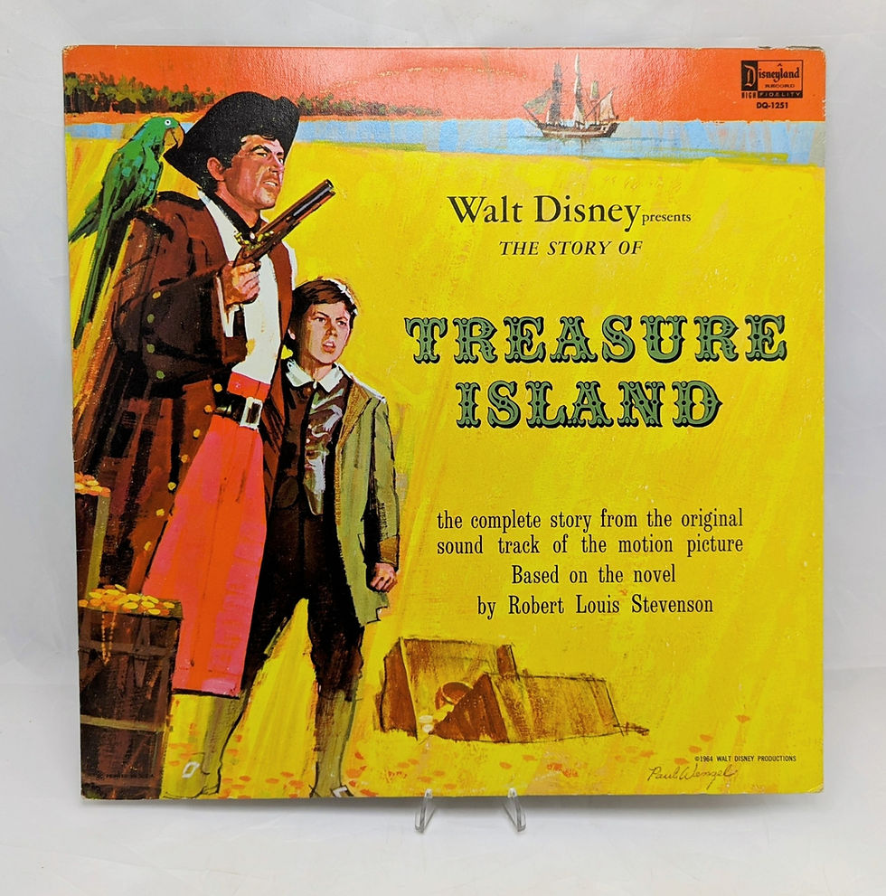 1964 Walt Disney Presents The Story Treasure Island Vinyl Record DQ-1251