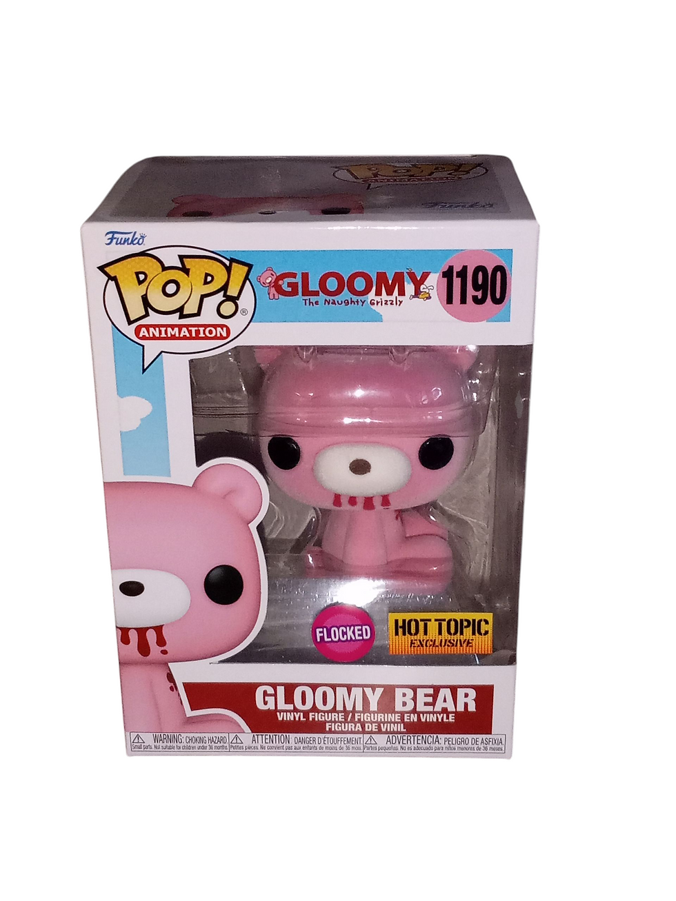 Funko Pop! Animation Gloomy Bear Sitting #1190 Flocked Hot Topic Exclusive