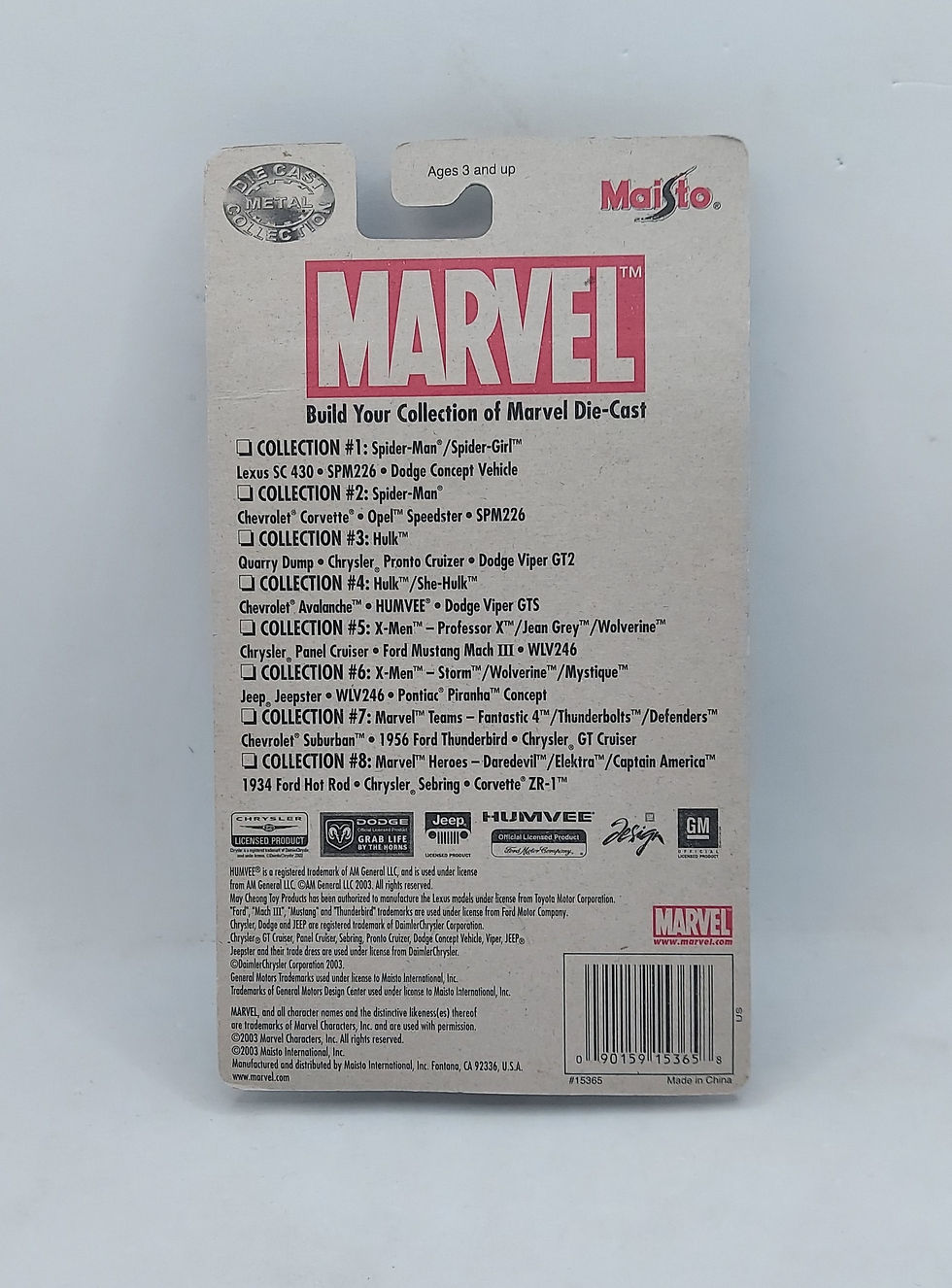 Thumbnail: 2003 Maisto Marvel Collection 5\8 Professor X, Jean Grey, Wolverine