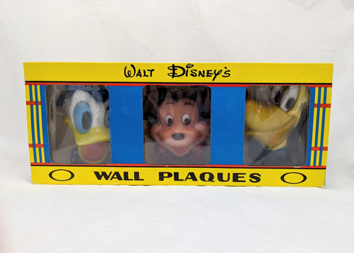 Vintage Walt Disney Mickey, Donald Duck & Goofy Wall Plaques | St. Nix ...