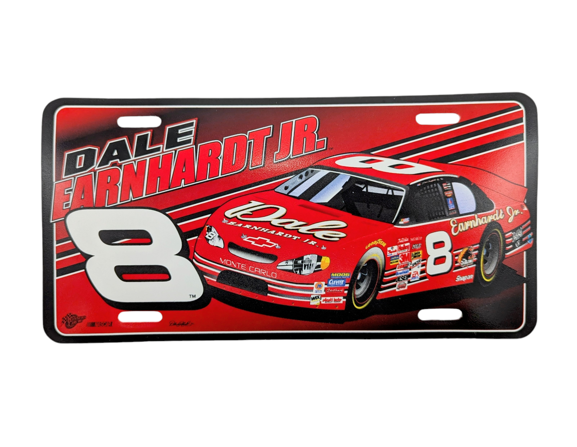 Winner's Circle Dale Earnhardt Jr. #8 Firm Plastic Tag Plate 12 x 6