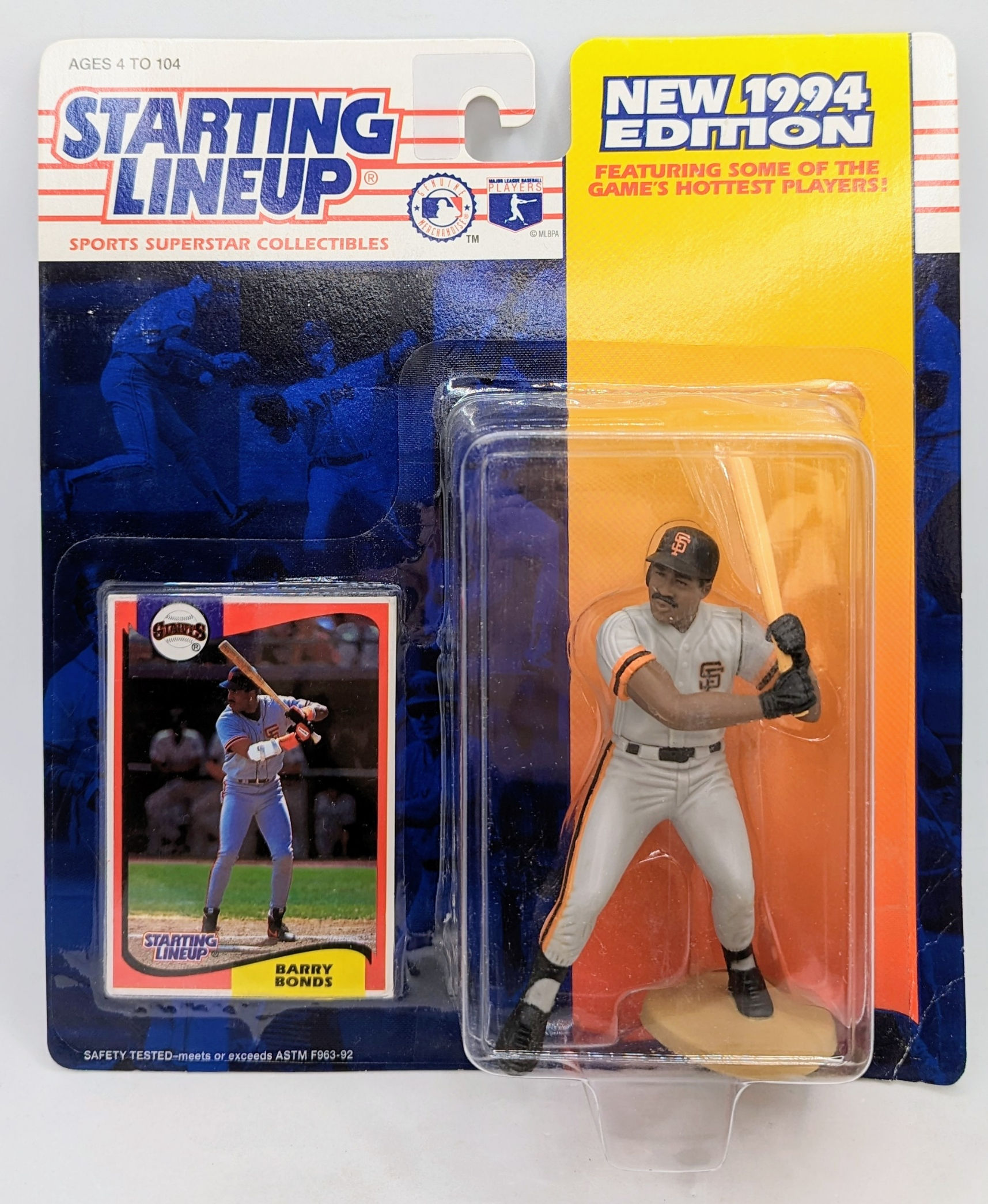 1994 Kenner Starting Lineup Barry Bonds San Francisco Giants Baseball Figure