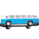 Thumbnail: Vintage 1974 Tomy Tomica Japan #41 Blue Mitsubishi Fuso Bus 1/156 Diecast