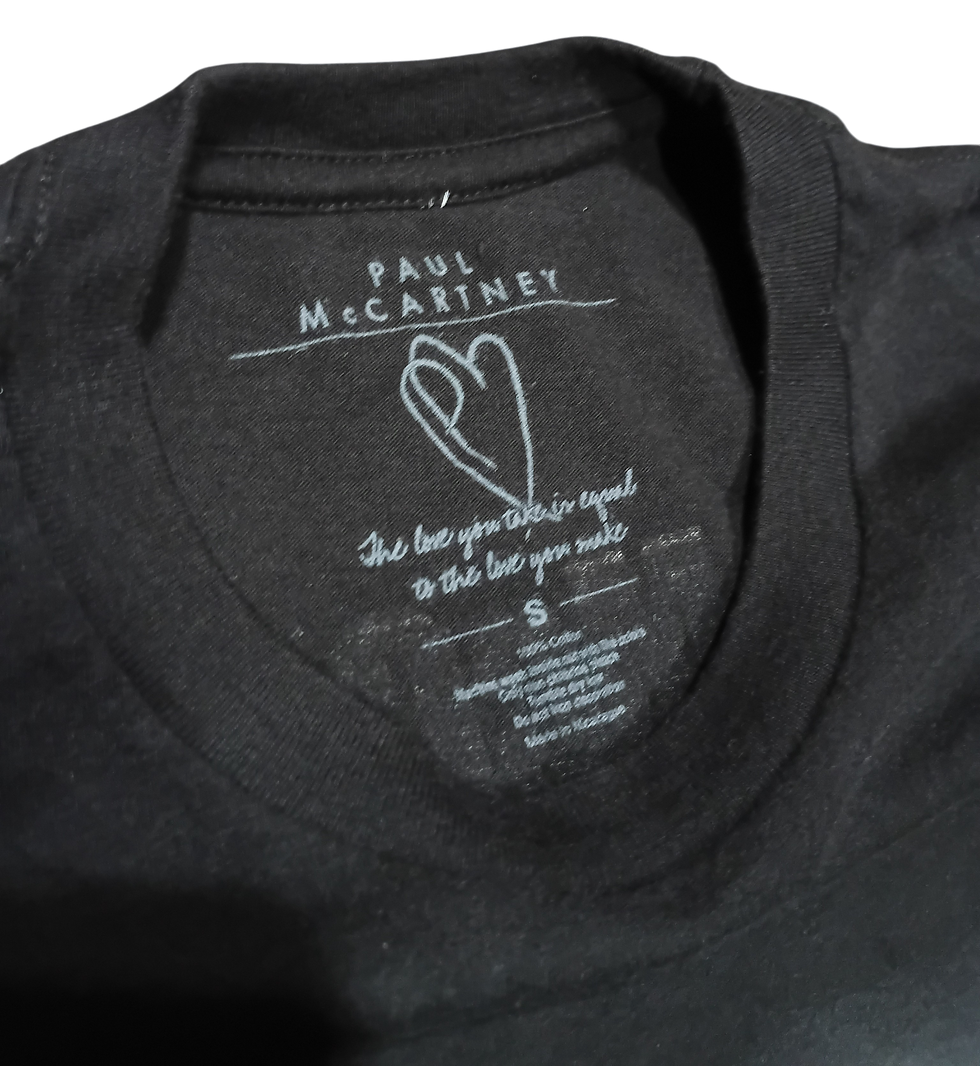 Thumbnail: 2013 Paul McCartney Out There Tour Macca Double Sided Black T-Shirt Size Small