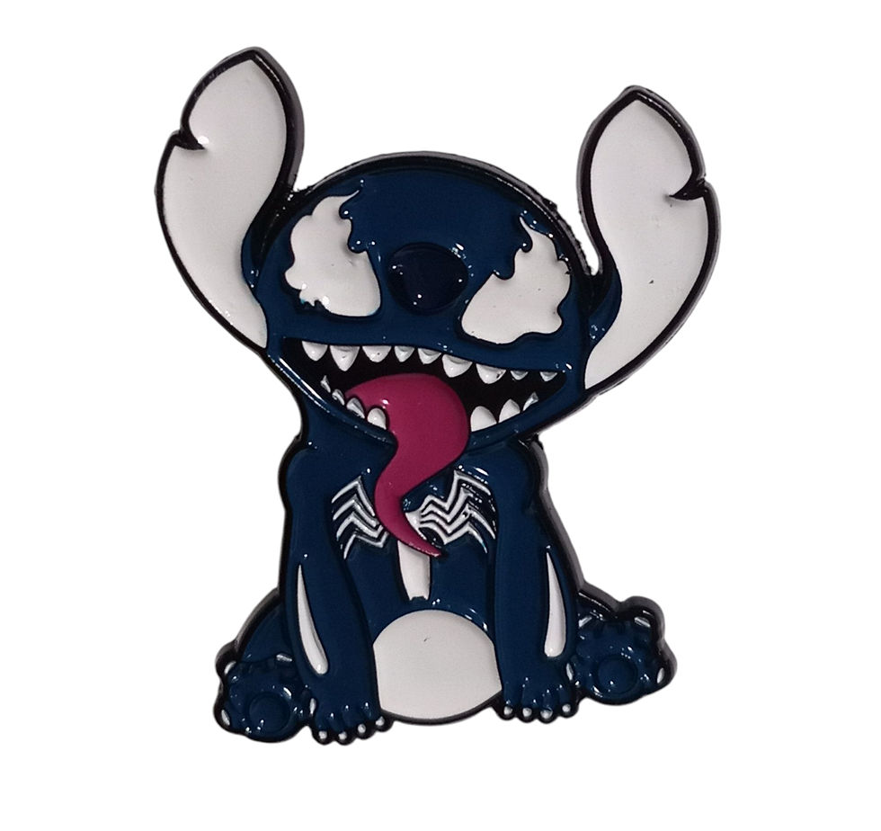 Disney x Marvel Stitch as Venom Crossover Enamel Pin