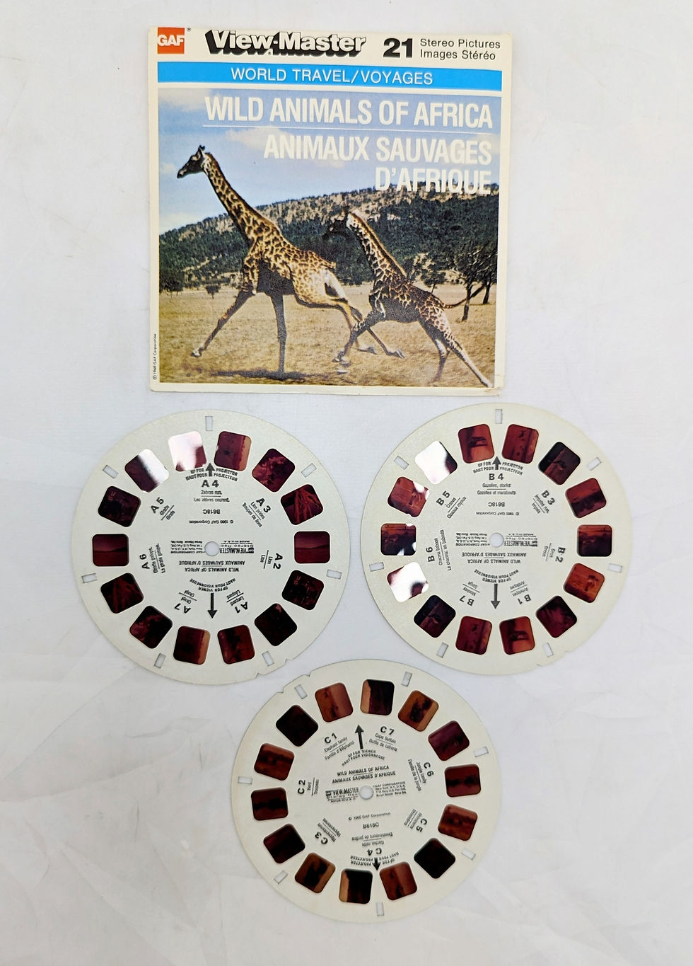 Thumbnail: 1960 View-Master Wild Animals Of Africa 3 Reel Pack