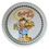 Thumbnail: 1978 Jim Davis Garfield's Cafe Metal Tin Serving Tray 11"
