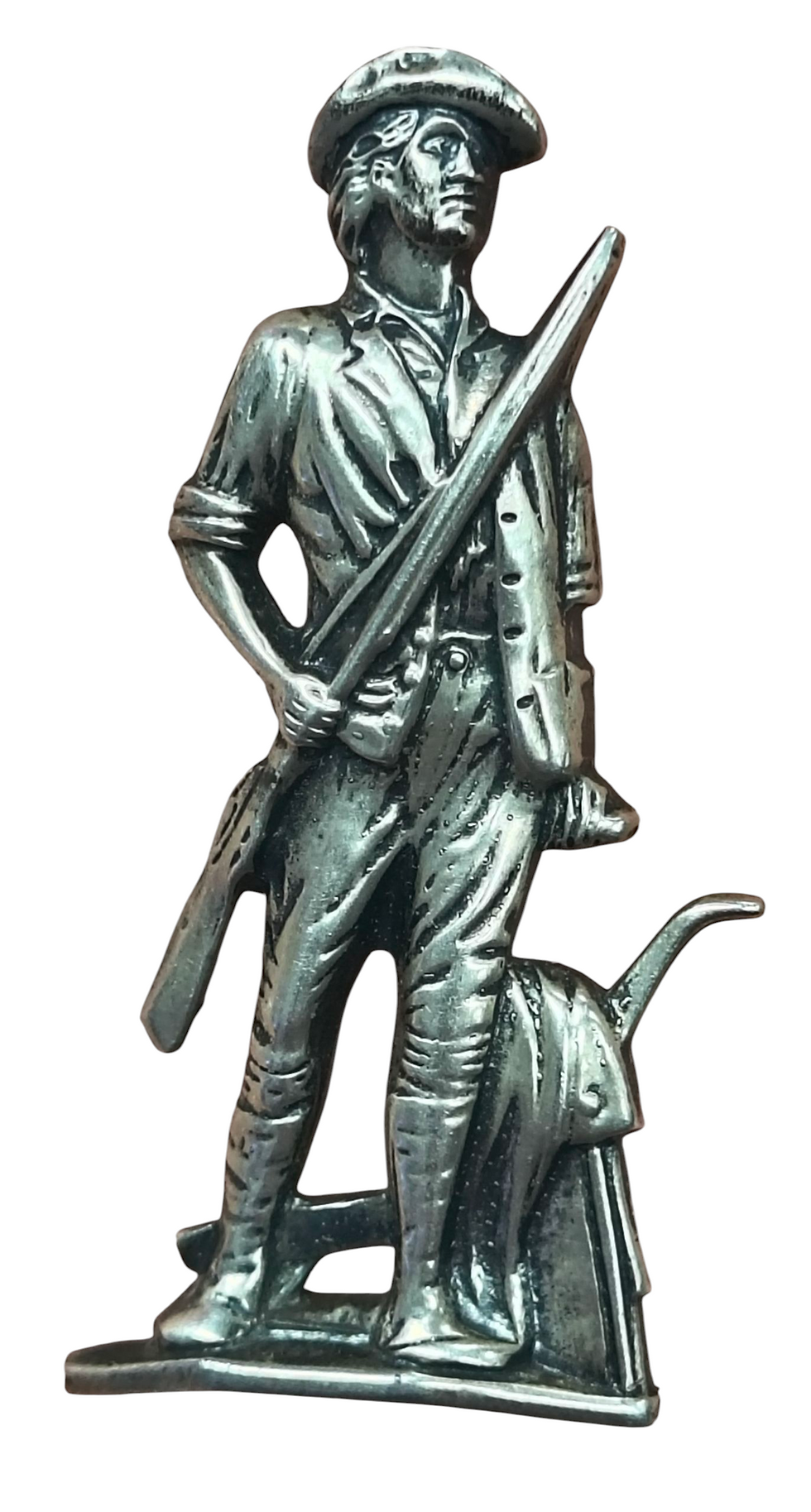 Vintage Silver Craft By Coro WWII Minute Man Pin Brooch Sterling Silver