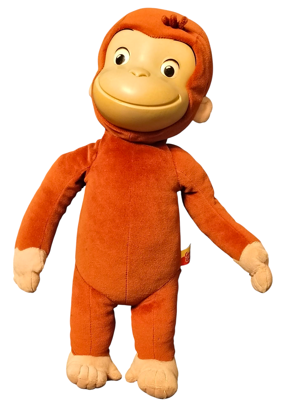 2005 Marvel Toys Curious George Movie Monkey Rubber Vinyl Face 16" Plush