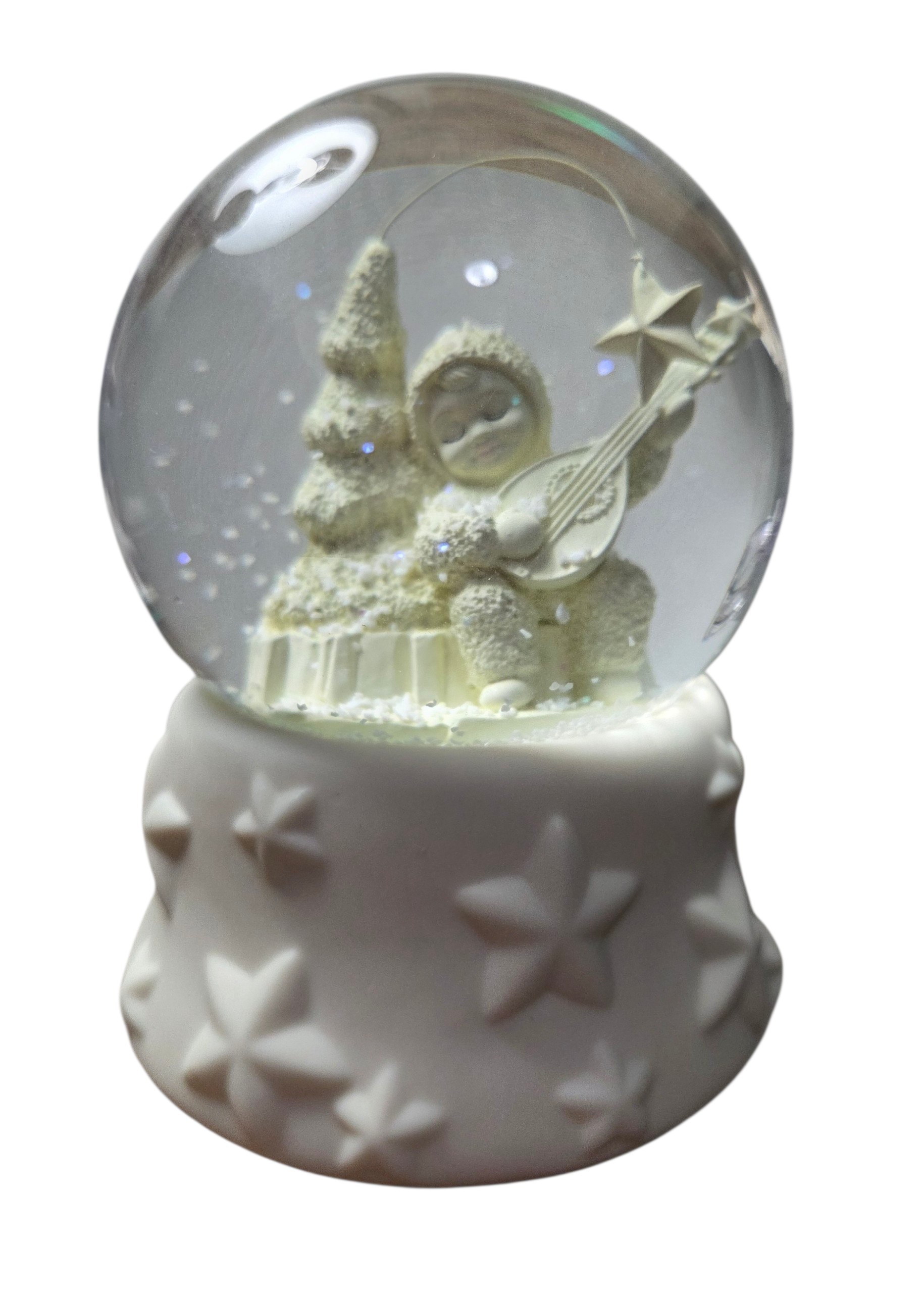 Department 56 San Francisco Music Box Snowbabies Water Globe Snowbaby w/ Ukulele