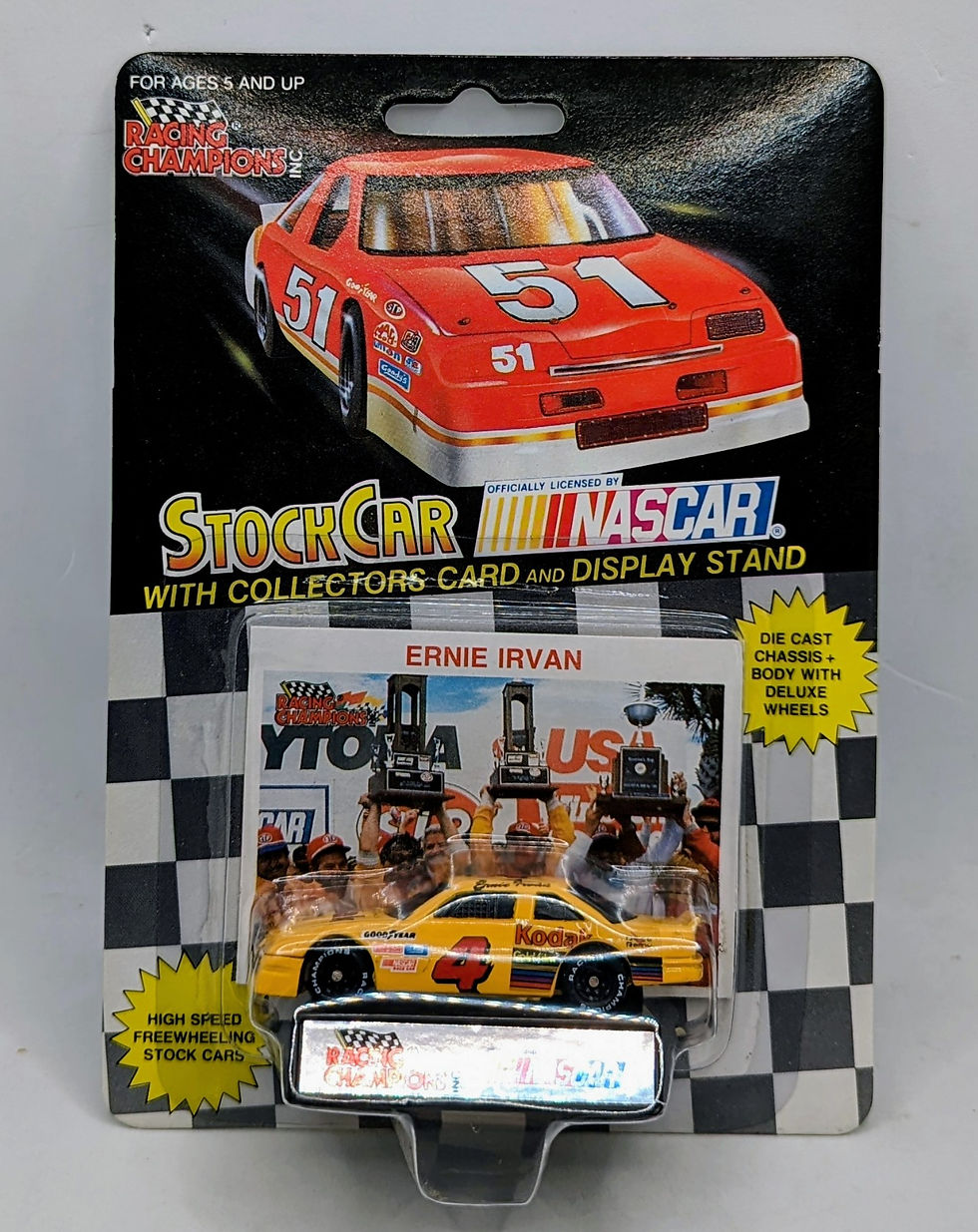 1991 Racing Champions Stock Car Nascar Ernie Irvan #4 Kodak