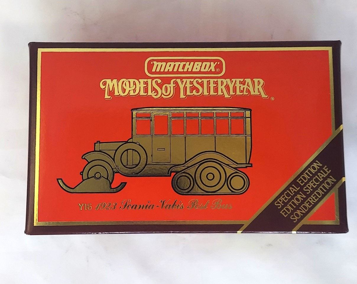 1987 Matchbox Models of Yesteryear 1923 Scania-Vabis Post Bus Y16 1:43 Scale