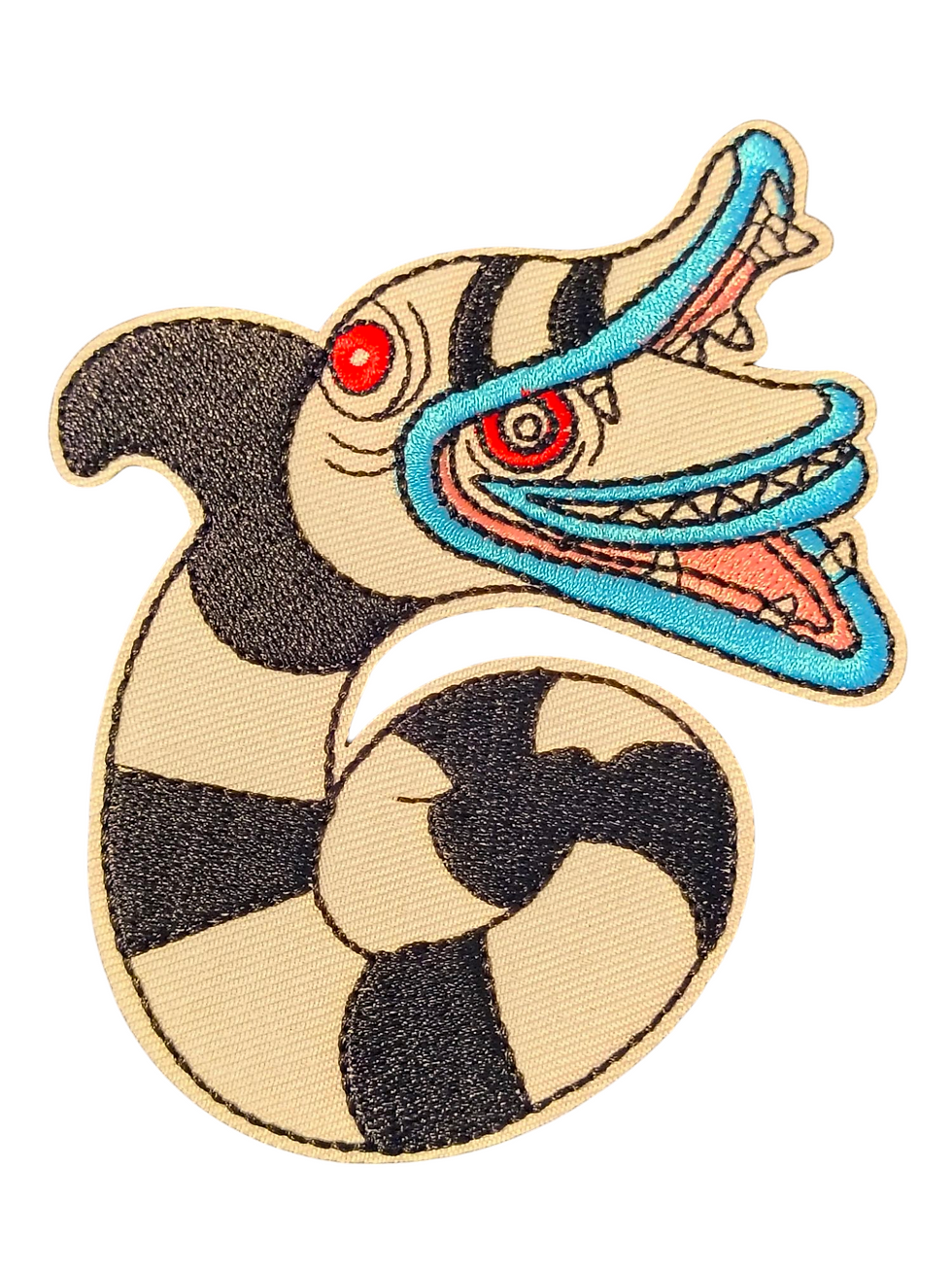 Beetlejuice Cute Sandworm Character Iron On 4.5" Patch
