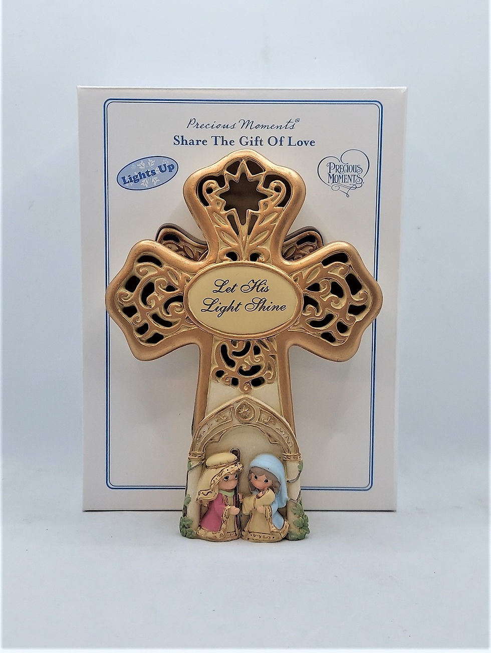 2014 Precious Moments Share The Gift Of Love LED Musical Cross 151101