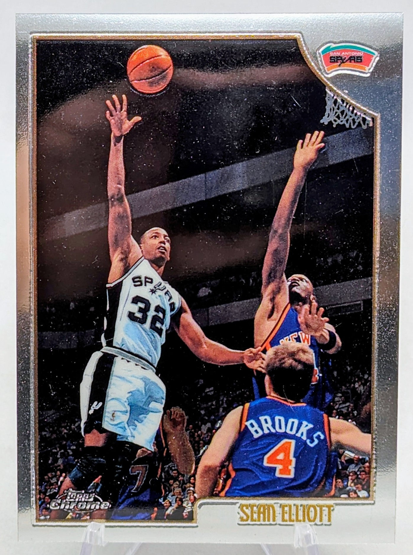 1998-99 Topps Chrome Sean Elliott #100 San Antonio Spurs