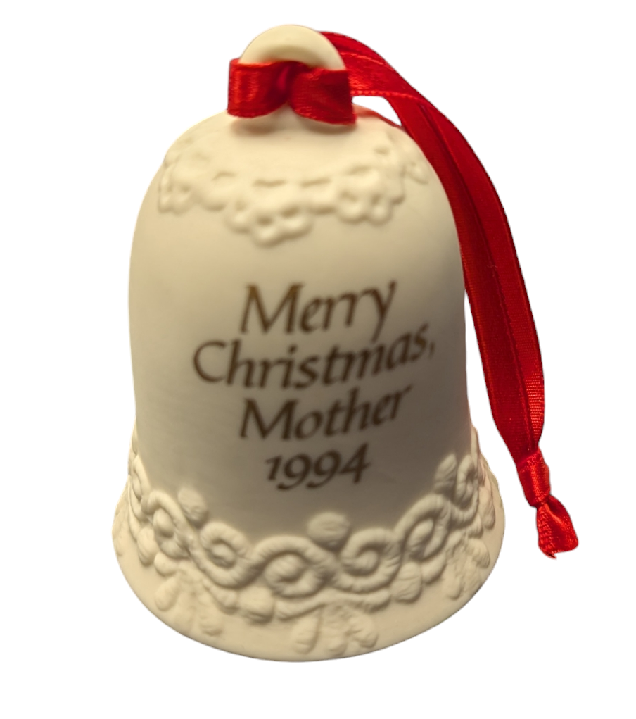 Thumbnail: 1994 American Greetings Merry Christmas, Mother Porcelain Bell Ornament