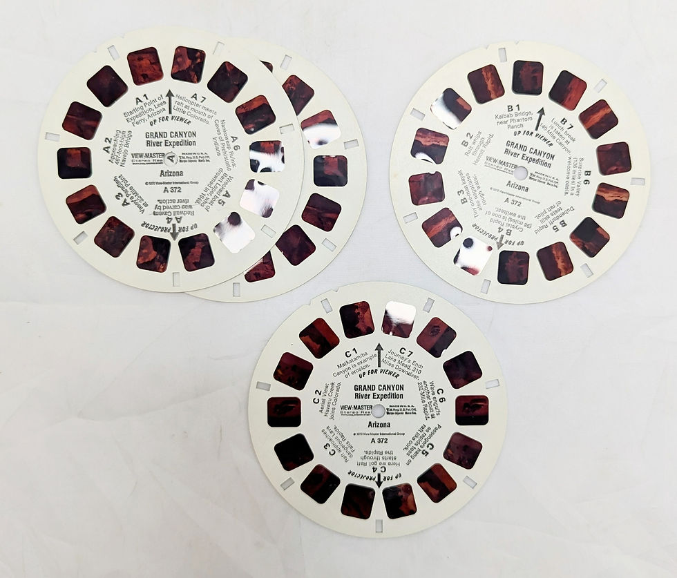 Thumbnail: 1970 View-Master Grand Canyon River Expedition Pack #3 - 3 Reel Pack