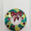 Thumbnail: Vintage Green And Red Christmas Wreath Enamel Brooch Pin