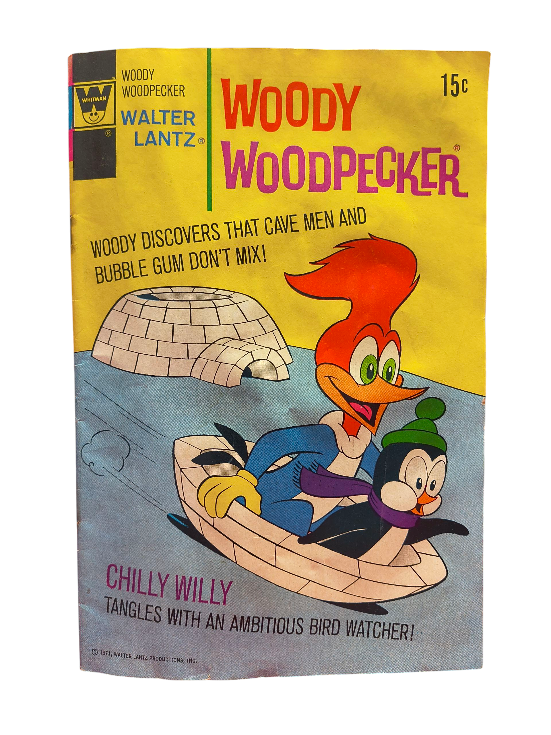 1972 Whitman Woody Woodpecker #121 Chilly Willy Comic Book