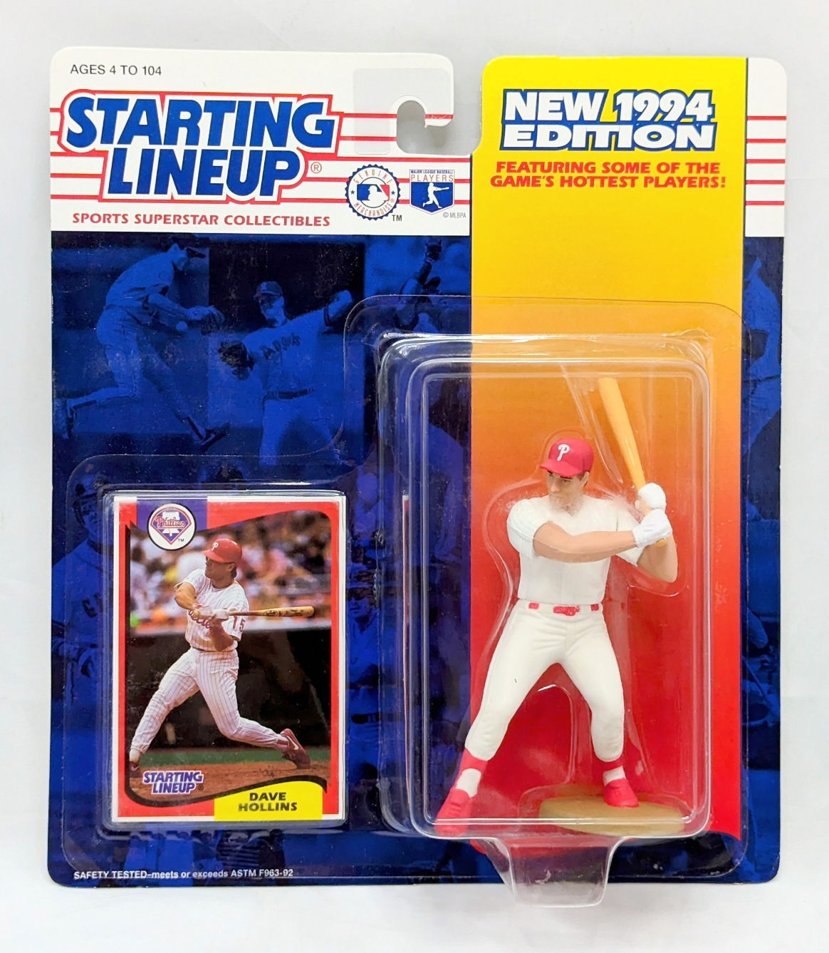 1994 Starting Lineup Dave Hollins Philadelphia Phillies Baseball Figure