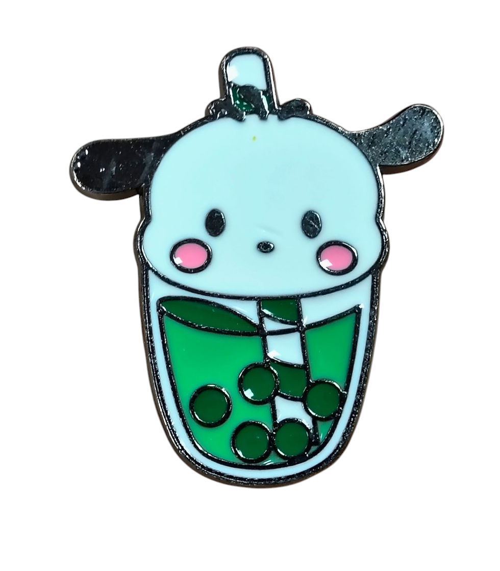 Thumbnail: Sanrio Hello Kitty - Pochacco Boba Tea Character Enamel Pin