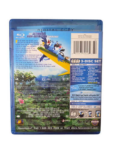 Rioページ 20th Century Fox Rio Blu-ray Set w/ Digital Copy - No DVD | St