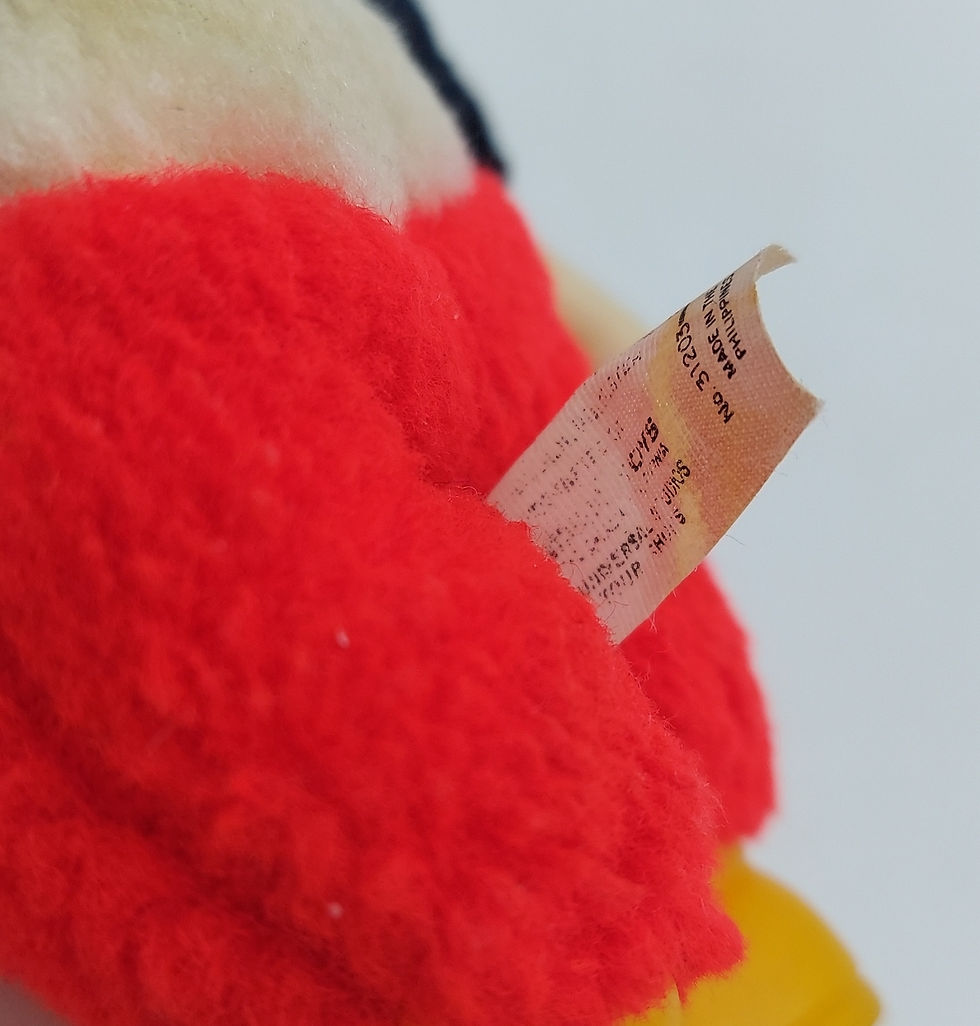 Thumbnail: Universal Studios Woody Woodpecker Andy Panda 6" Flocked Plush Figure