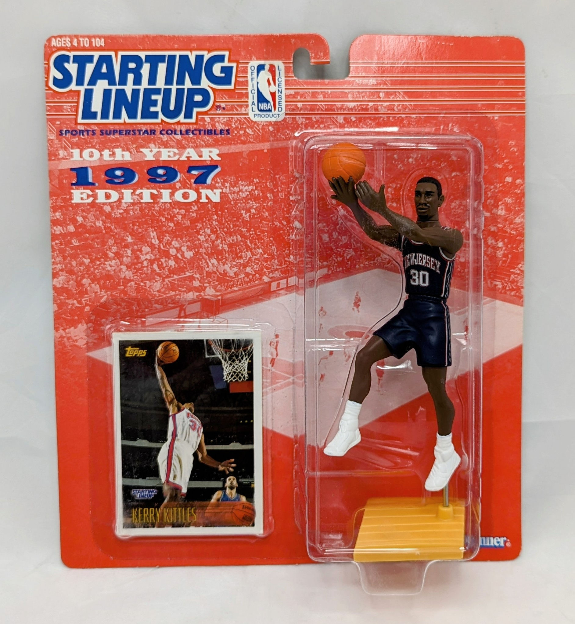 1997 Starting Lineup Kerry Kittles New Jersey Nets Basketball Figure