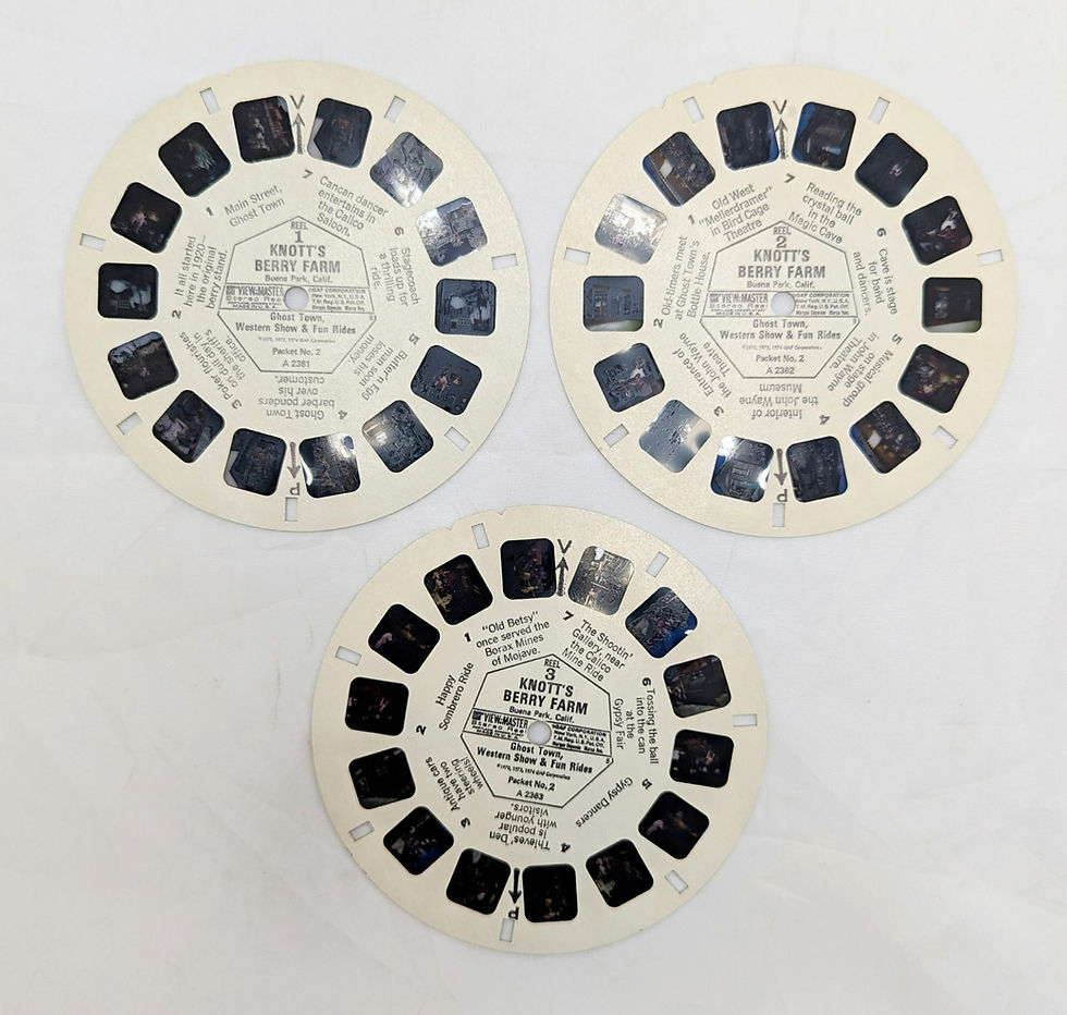 Thumbnail: 1974 View-Master Knott's Berry Farm Ghost Town Western Showtime & Fun Rides