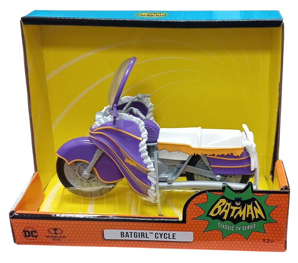 2024 McFarlane DC Retro Batman 1966 Classic TV Series Batgirl Cycle Vehicle