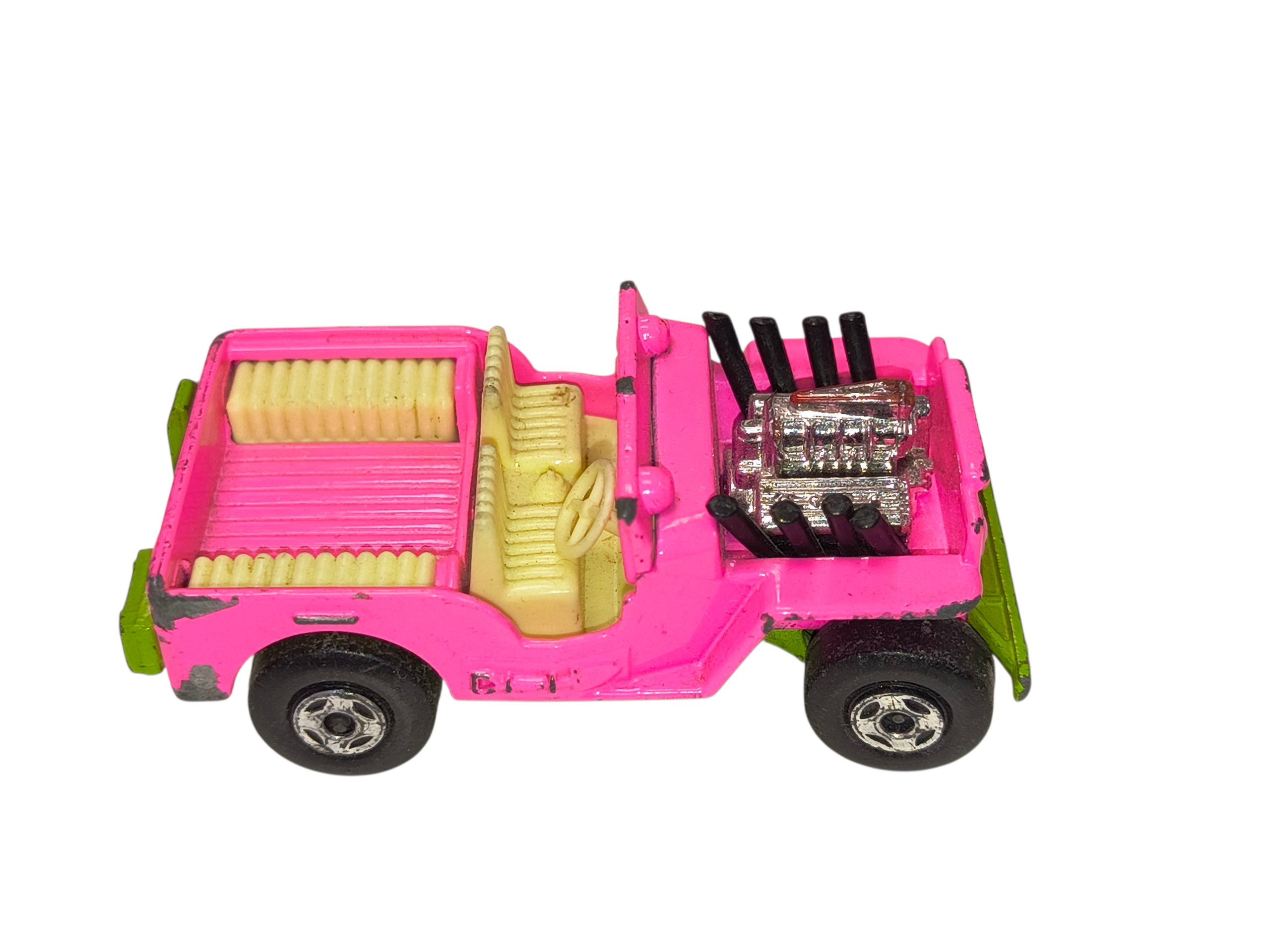 1971 Matchbox Lesney Superfast No. 2 Jeep Hot Rod Pink/Green