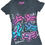 Thumbnail: Y2K Fox Racing Fox Riders Double Sided V-Neck Blue Pink Logo Medium T-Shirt