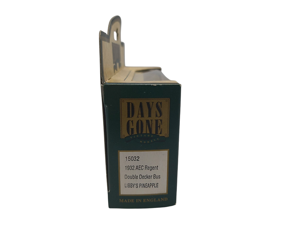 Thumbnail: Lledo Days Gone Collectable 1932 AEC Regent Double Decker Bus Libby's Pineapple