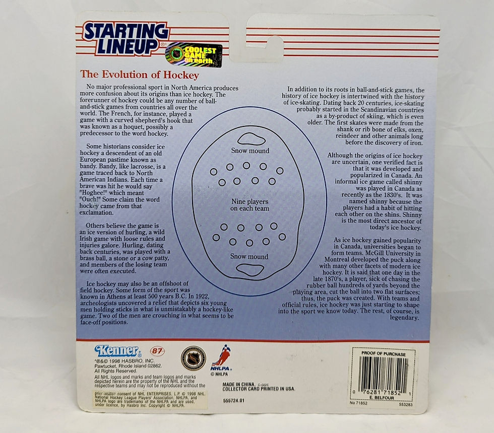 Thumbnail: 1998 Starting Lineup Ed Belfour Dallas Stars Hockey Figure