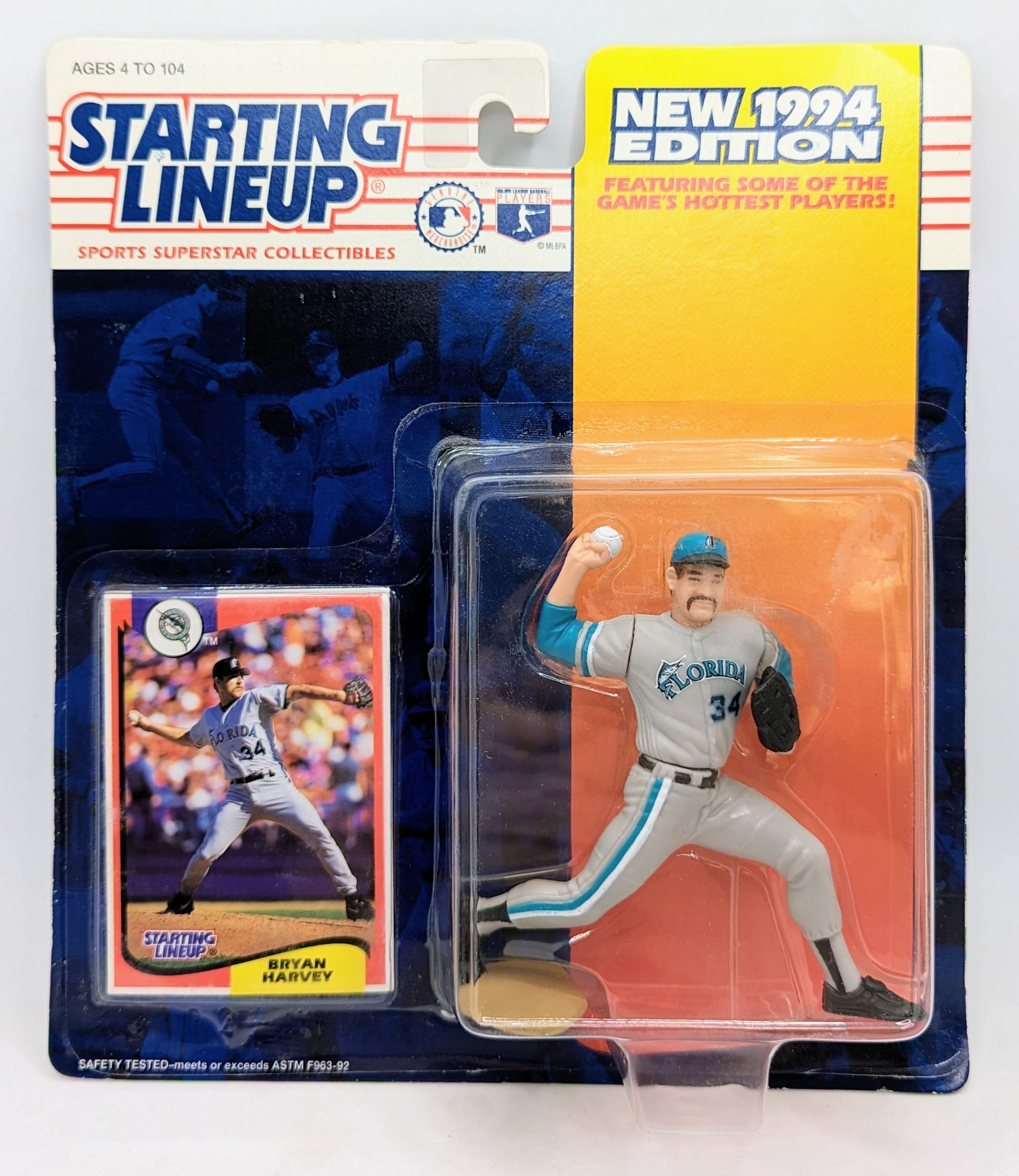 1994 Kenner Starting Lineup Bryan Harvey Flordia Marlins MLB Figure