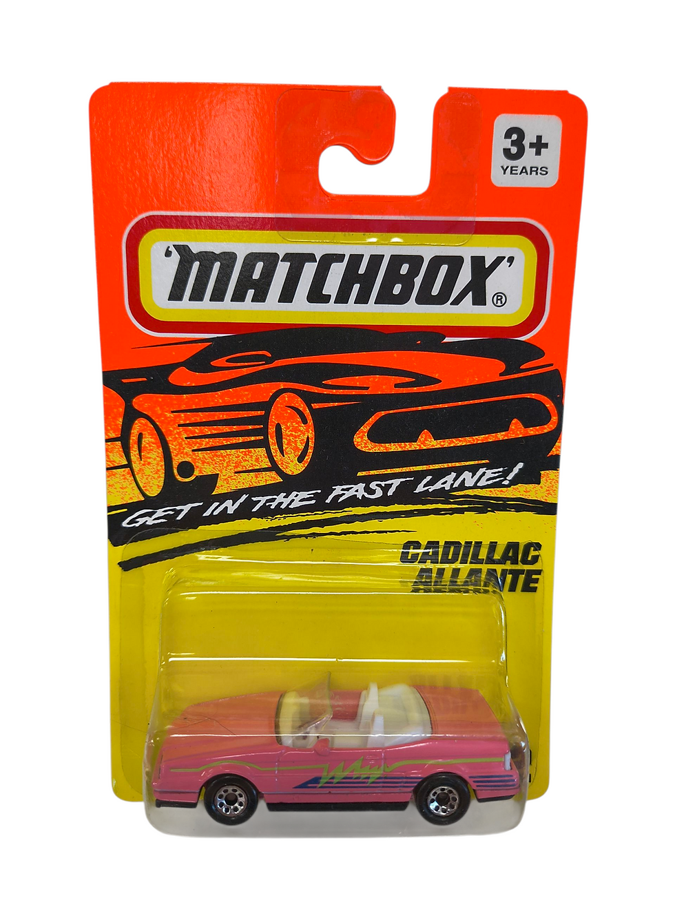 1993 Matchbox #72 Cadillac Allante Convertible Pink Die Cast