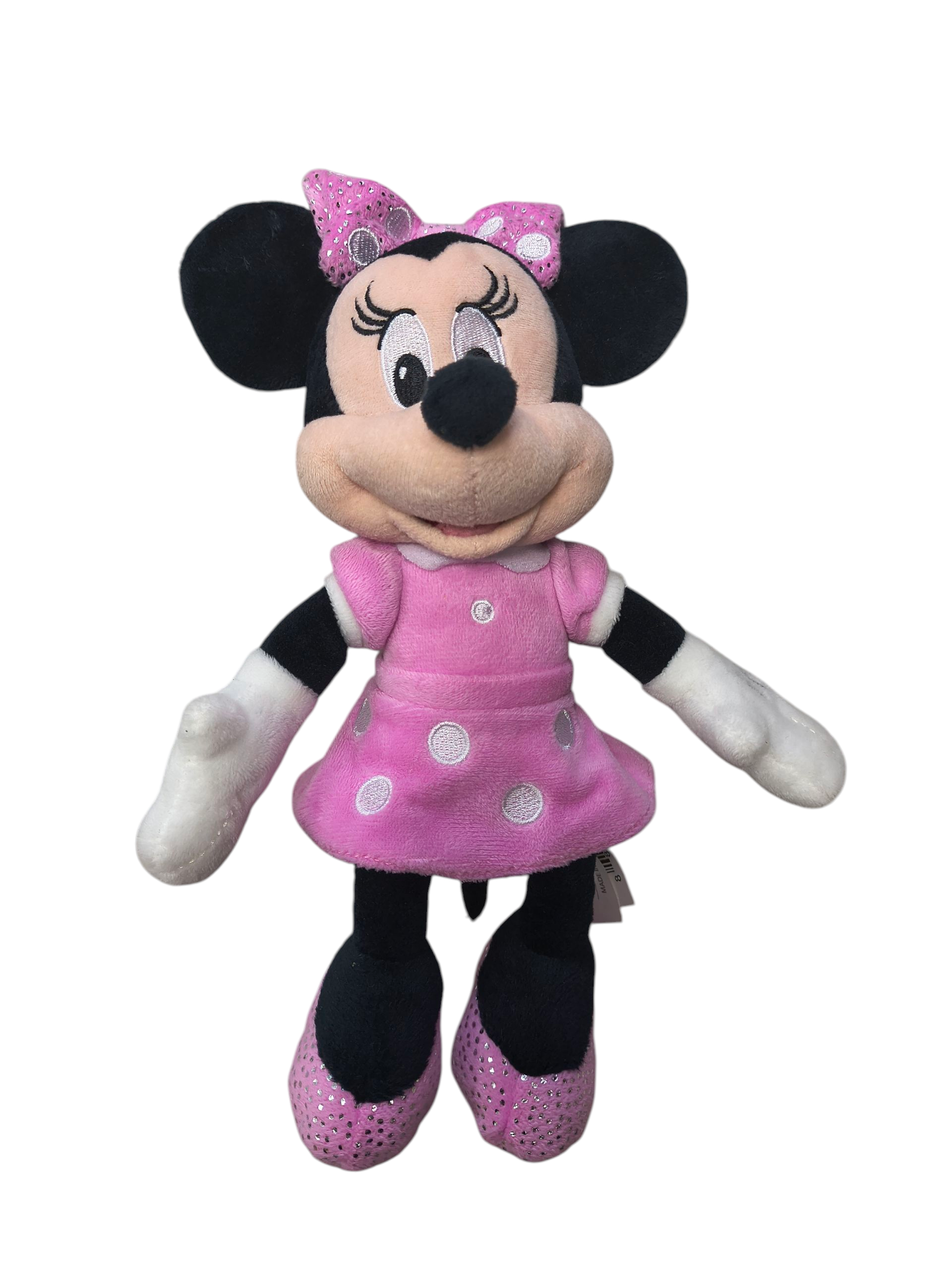 Just Play Disney's Minnie Mouse Pink Polka Dot Dress 9" Plush